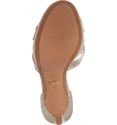 Michael Michael Kors Alexia Halo Strap Sandal In Silver Sand Glitter Mesh ModeSens