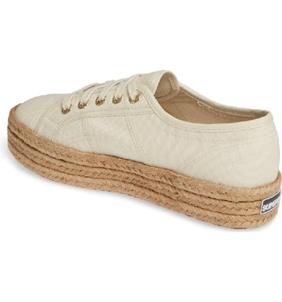 Shop Superga 2730 Cotropew Espadrille Platform Sneaker In Cafe Noir