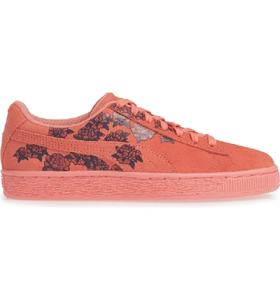 Shop Puma Suede Tol Graphic Sneaker In Shell Pink