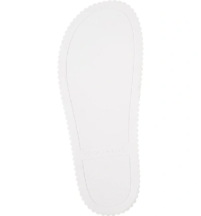 Shop Fila Slide Sandal In White/ Navy/ Red