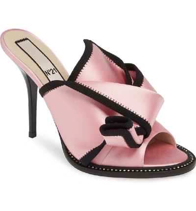 Shop N°21 N?21 Knotted Peep Toe Sandal In Pink