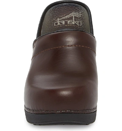 Shop Dansko Pro Xp 2.0 Clog In Brown Pull Up Leather
