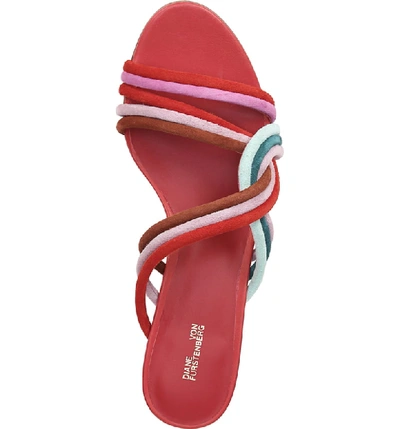 Shop Diane Von Furstenberg Jada Sandal In Red Multi