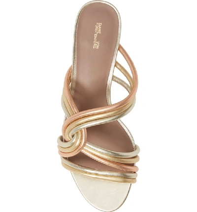 Shop Diane Von Furstenberg Jada Sandal In Silver Multi