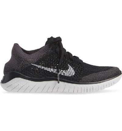 Shop Nike Free Rn Flyknit 2018 Running Shoe In Black/ Vast Grey/ Gold