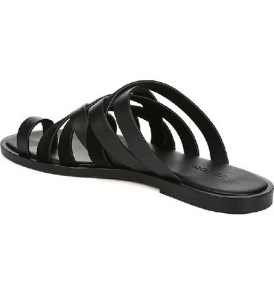 Shop Vince Piers Strappy Toe Loop Sandal In Black