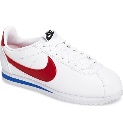 Shop Nike Classic Cortez Sneaker In White/ Varsity Red