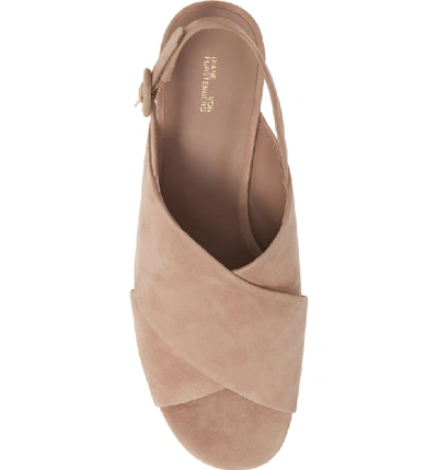 Shop Diane Von Furstenberg Juno Wedge Sandal In Powder