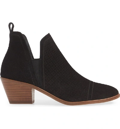 Shop Sigerson Morrison Perforated Western Bootie In Black
