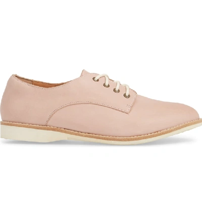 Shop Rollie Derby Oxford In Snow Pink Leather