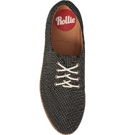 Shop Rollie Derby Oxford In Black Dream Leather