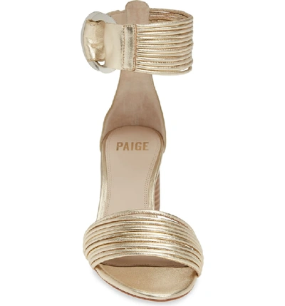 Shop Paige Ankle Strap Sandal In Gold