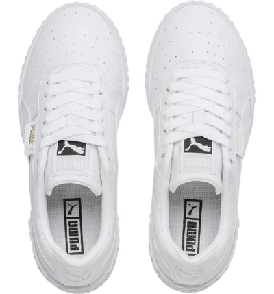 Shop Puma Cali Sneaker In  White/  White