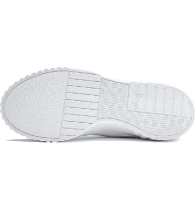 Shop Puma Cali Sneaker In  White/  White