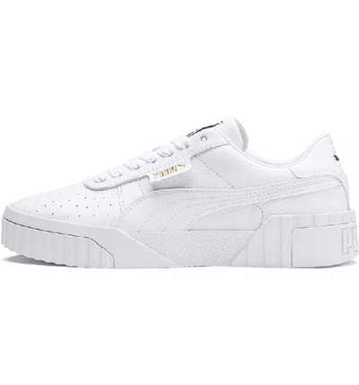 Shop Puma Cali Sneaker In  White/  White