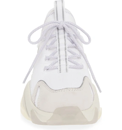 Shop Ash Excape Sneaker In White/ Silver/ Lavender Fabric
