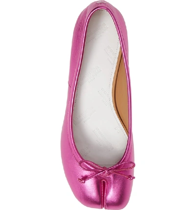 Shop Maison Margiela Tabi Pump In Fuschia