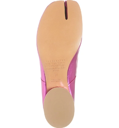 Shop Maison Margiela Tabi Pump In Fuschia