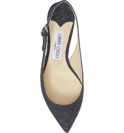 Shop Jimmy Choo Gemma Slingback Pump In Indigo Denim