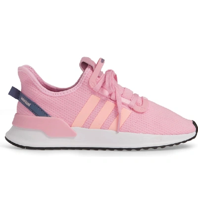 Shop Adidas Originals U-path Run Sneaker In True Pink/ Clear Orange/ Black