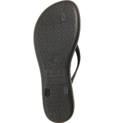 Ipanema Wave Heart Flip Flop In Black