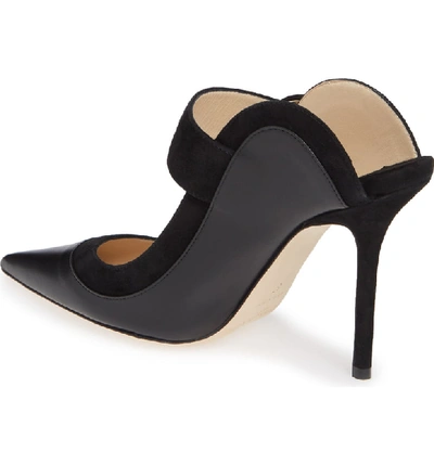 Shop Jimmy Choo Hendrix Buckle Mule In Black