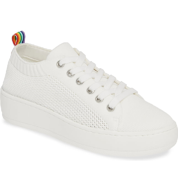 steve madden bardo sneaker white