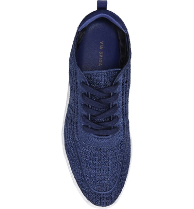 Shop Via Spiga Macra Woven Sneaker In Marlin Blue
