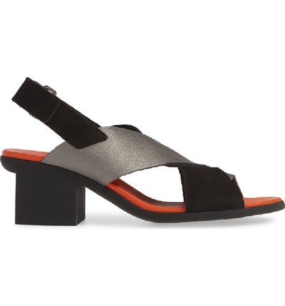 Shop Arche Vayest Crisscross Sandal In Noir/ Iron/ Paradis Leather