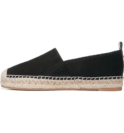 Shop Sam Edelman Khloe Espadrille Flat In Black Suede