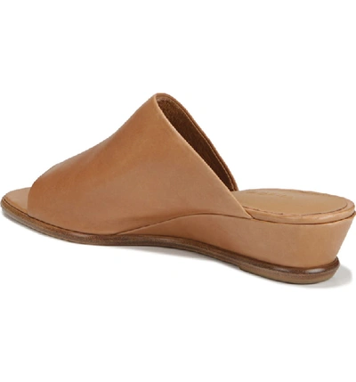 Shop Vince Duvall Asymmetrical Wedge Sandal In Almond