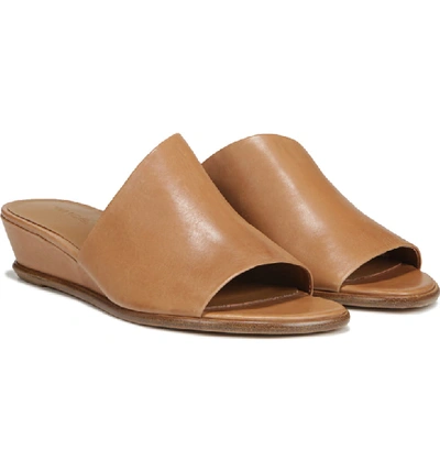 Shop Vince Duvall Asymmetrical Wedge Sandal In Almond