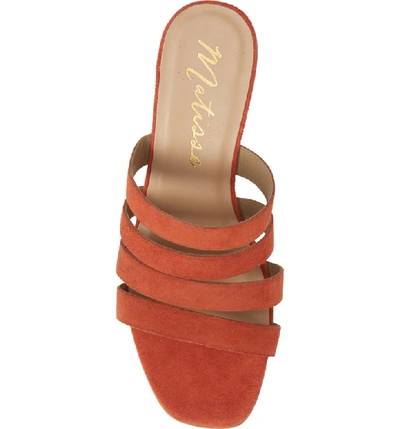 Shop Matisse Paris Strappy Slide Sandal In Fire Suede