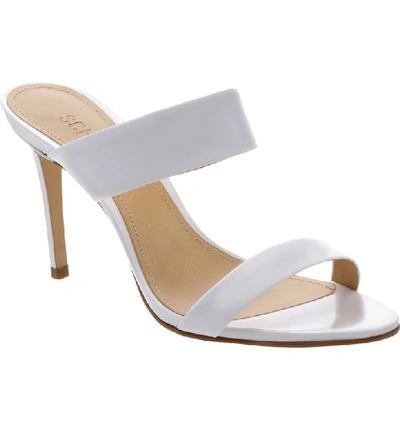 Schutz Women s Leia High heel Sandals In White Leather ModeSens