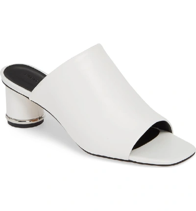 Shop Rebecca Minkoff Aceline Slide Sandal In Optic White Leather