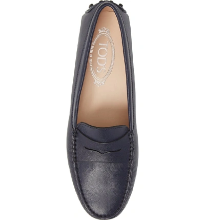 Shop Tod's 'gommini' Driving Moccasin In Dark Navy