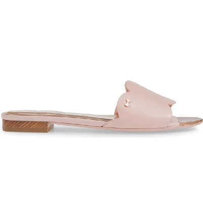 Shop Ted Baker Rhaill Slide Sandal In Pink Leather
