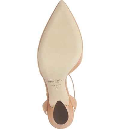 Shop Jimmy Choo Micky Ankle Strap Pump In Caramel Suede