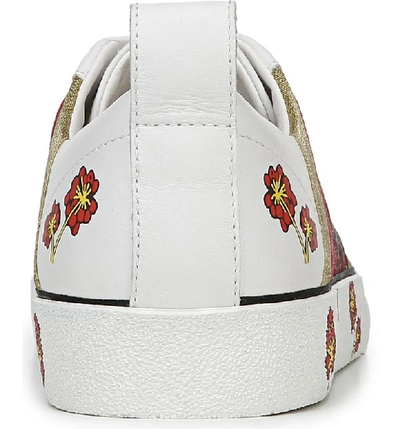 Shop Diane Von Furstenberg Tess Lace-up Sneaker In White/ Red