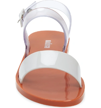 Shop Melissa Lip Quarter-strap Sandal In White Rubber