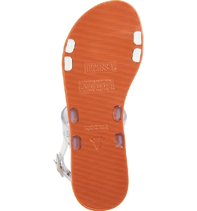 Shop Melissa Lip Quarter-strap Sandal In White Rubber