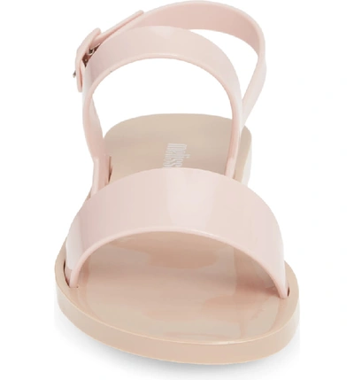 Shop Melissa Lip Quarter-strap Sandal In Beige Pink Rubber