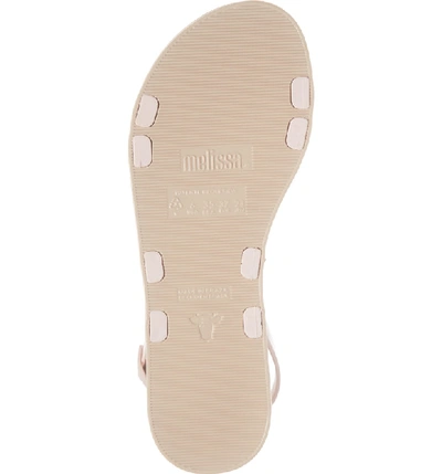 Shop Melissa Lip Quarter-strap Sandal In Beige Pink Rubber