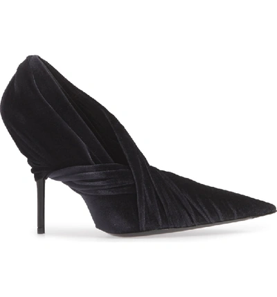 Shop Balenciaga Pointy Wrap Pump In Black