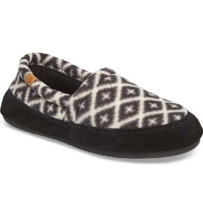 Shop Acorn Moc Slipper In Black/ Cream Southwest