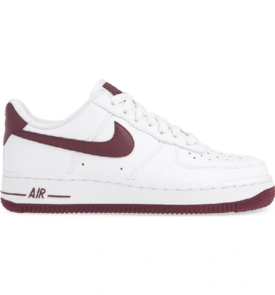 Shop Nike Air Force 1 '07 Sneaker In White/ Bordeaux