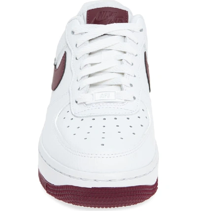 Shop Nike Air Force 1 '07 Sneaker In White/ Bordeaux