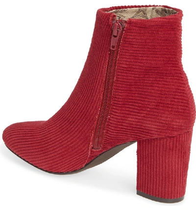 Shop Band Of Gypsies Andrea Bootie In Red Corduroy