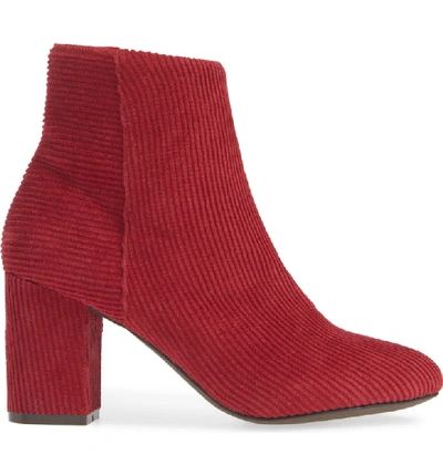 Shop Band Of Gypsies Andrea Bootie In Red Corduroy