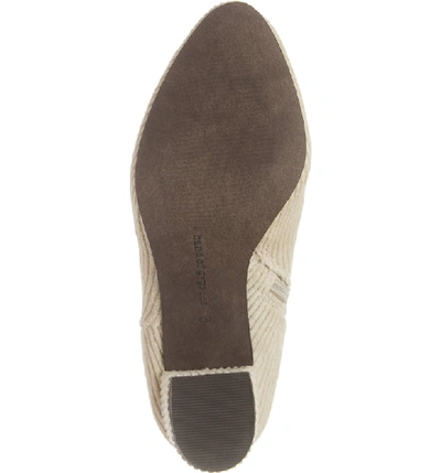 Shop Band Of Gypsies Andrea Bootie In Winter White Corduroy